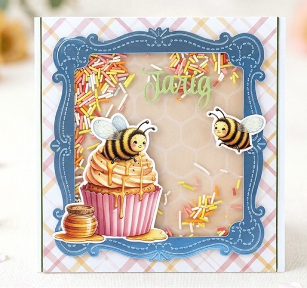 Berrie's Beauties Sweet Honey Bees Dies Honeycomb Frame (BBD10112)