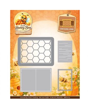 Berrie's Beauties Sweet Honey Bees Dies Bee Happy Windows (BBD10113)
