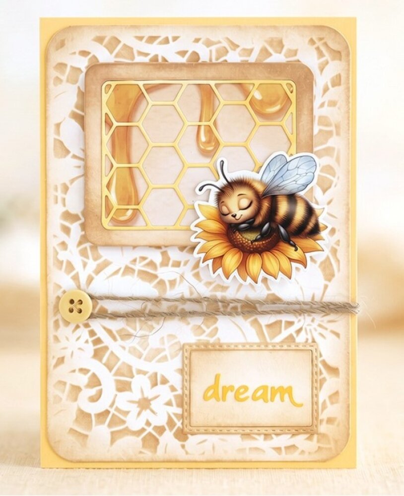 Berrie's Beauties Sweet Honey Bees Dies Bee Happy Windows (BBD10113)
