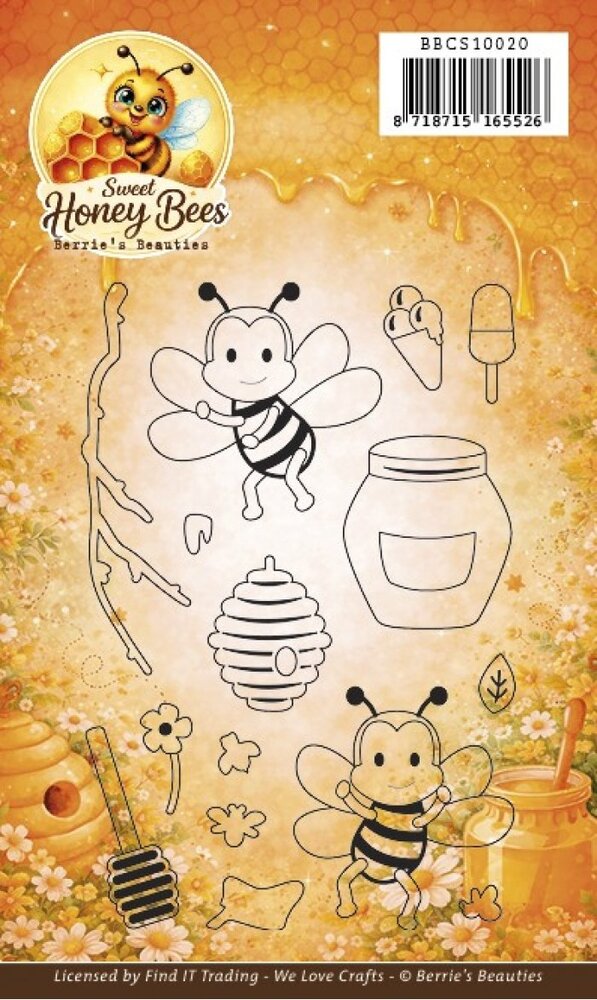 Berrie's Beauties Sweet Honey Bees Clear Stamp (BBCS10020)