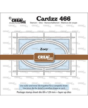 Crealies PRE-ORDER Cardzz Dies Postzegelvel Zoey (CLCZ466)