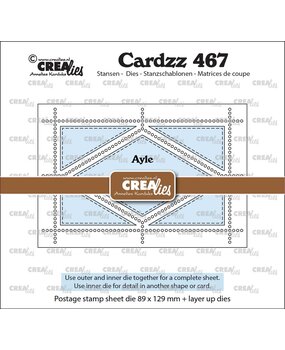 Crealies Cardzz Dies Postzegelvel Ayle (CLCZ467)