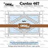 Crealies PRE-ORDER Cardzz Dies Postzegelvel Ayle (CLCZ467)