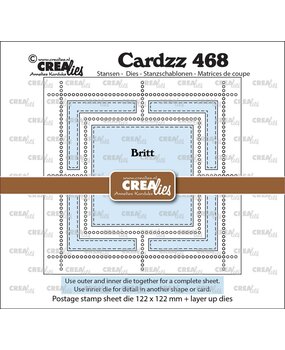 Crealies PRE-ORDER Cardzz Dies Postzegelvel Britt (CLCZ468)