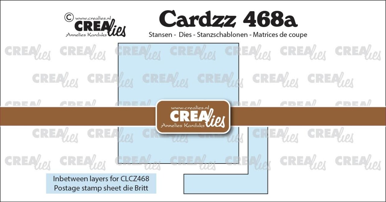 Crealies PRE-ORDER Cardzz Dies Tussenlaagjes voor CLCZ468 (CLCZ468a)