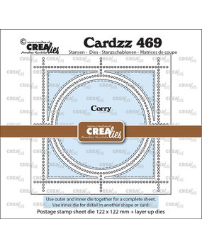 Crealies PRE-ORDER Cardzz Dies Postzegelvel Corry (CLCZ469)
