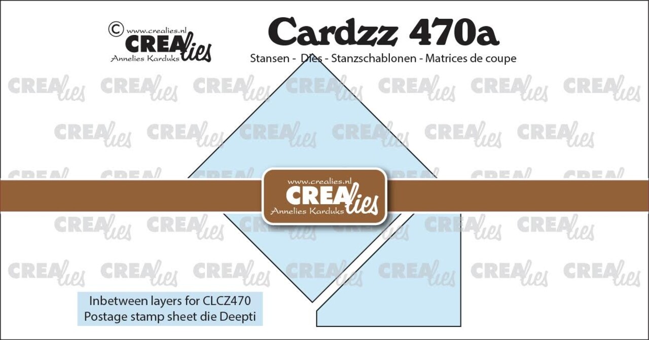 Crealies PRE-ORDER Cardzz Dies Tussenlaagjes voor CLCZ470 (CLCZ470a)