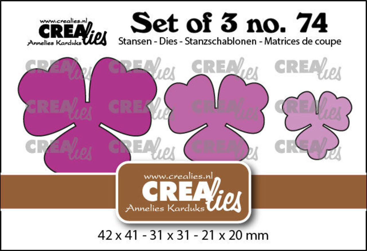 Crealies Set Dies Bloemen (CLSET74)