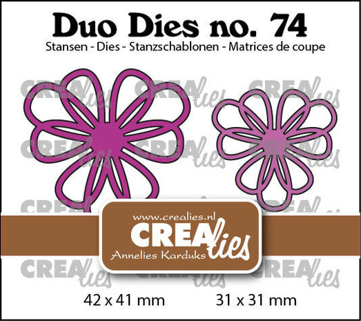 Crealies Duo Dies Bloemen (CLDD74) Crealies Duo Dies Bloemen (CLDD74)