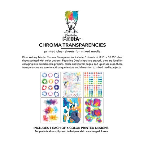 Dina Wakley MEdia Transparencies Painted Elements (MDA92735) Dina Wakley MEdia Transparencies Painted Elements (MDA92735)