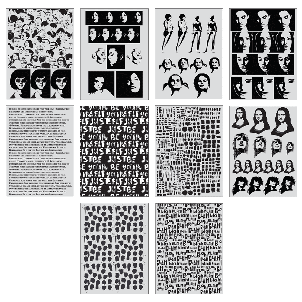 Dina Wakley MEdia Collage Paper Bold (MDA85959) Dina Wakley MEdia Collage Paper Bold (MDA85959)