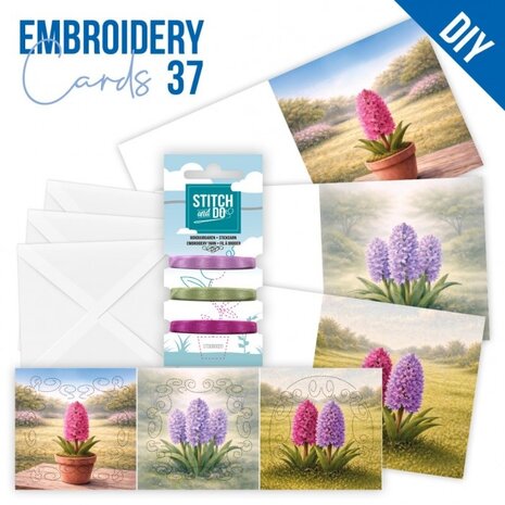 Find It Trading Stitch and Do Embroidery Cards Spring Hyacinth (STDOPP037)