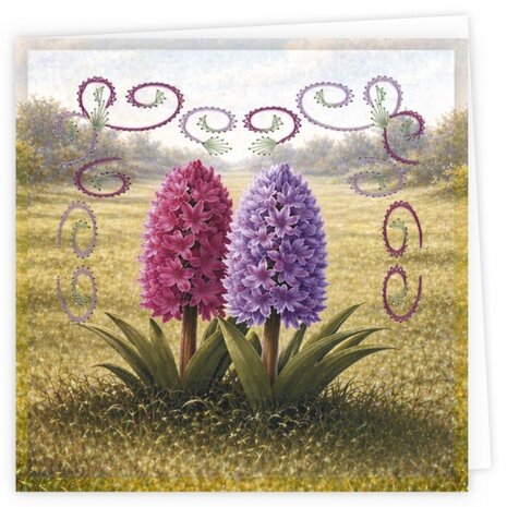 Find It Trading Stitch and Do Embroidery Cards Spring Hyacinth (STDOPP037)