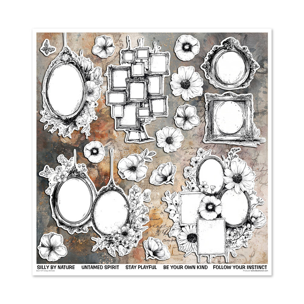 ITD Collection Crazy Animals 12x12 Inch Paper Pad (SLS 107)