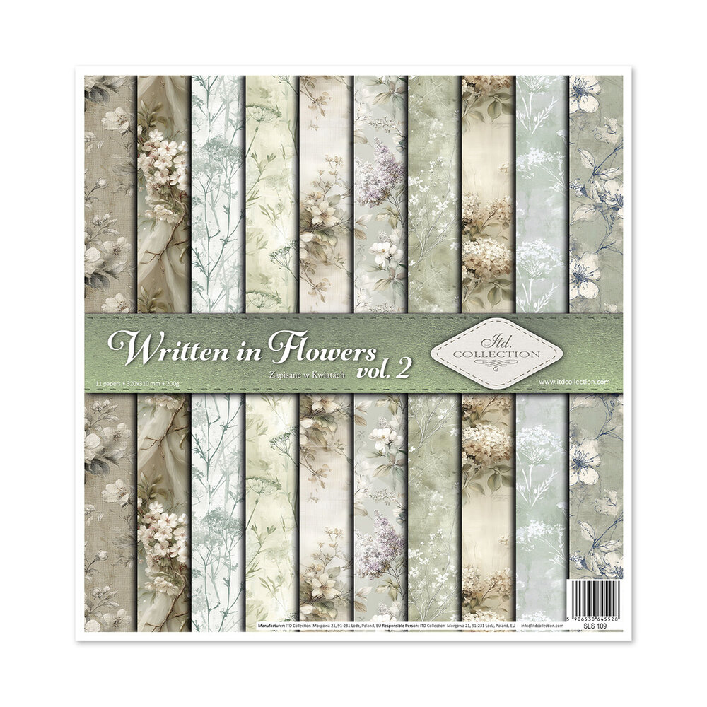 ITD Collection Written in Flowers vol.2 12x12 Inch Paper Pad (SLS 109)