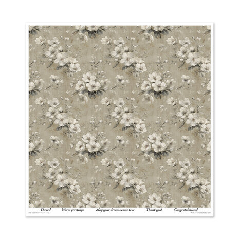 ITD Collection Written in Flowers vol.2 12x12 Inch Paper Pad (SLS 109)