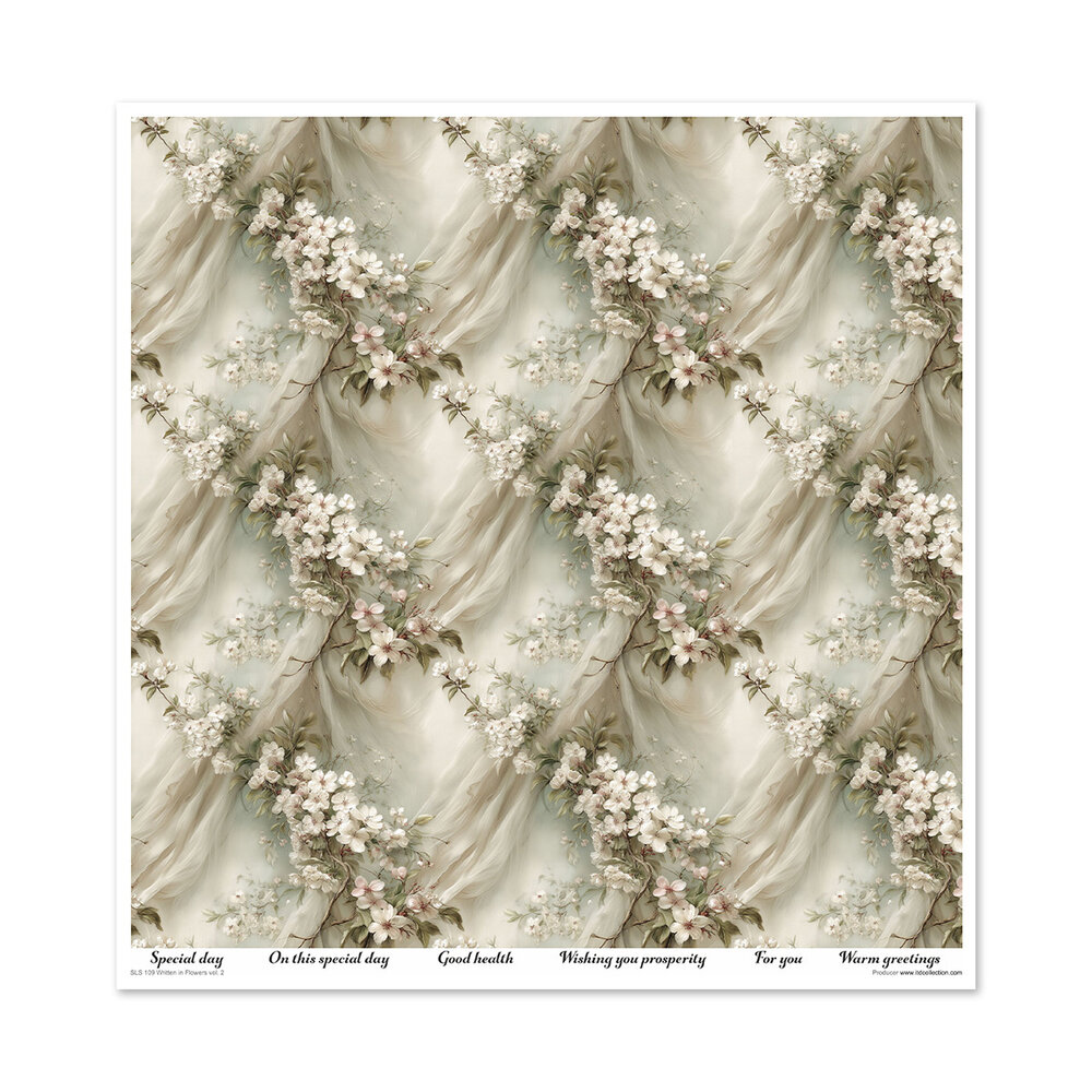 ITD Collection Written in Flowers vol.2 12x12 Inch Paper Pad (SLS 109)