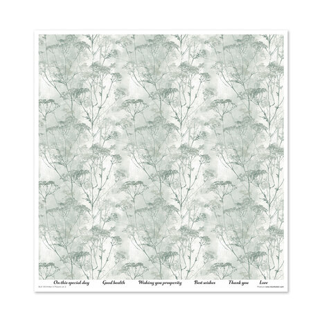 ITD Collection Written in Flowers vol.2 12x12 Inch Paper Pad (SLS 109)