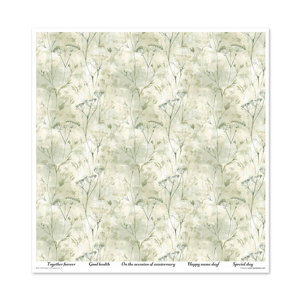 ITD Collection Written in Flowers vol.2 12x12 Inch Paper Pad (SLS 109)