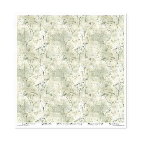 ITD Collection Written in Flowers vol.2 12x12 Inch Paper Pad (SLS 109)
