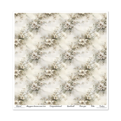 ITD Collection Written in Flowers vol.2 12x12 Inch Paper Pad (SLS 109)
