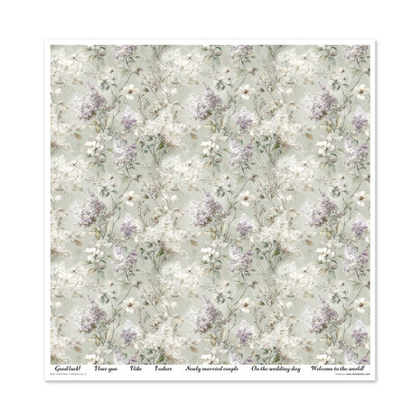ITD Collection Written in Flowers vol.2 12x12 Inch Paper Pad (SLS 109)