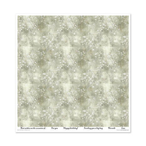 ITD Collection Written in Flowers vol.2 12x12 Inch Paper Pad (SLS 109)