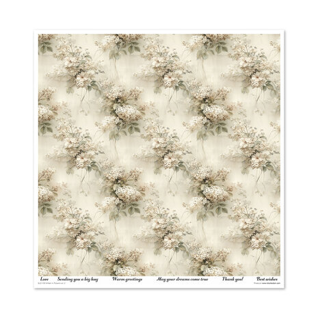 ITD Collection Written in Flowers vol.2 12x12 Inch Paper Pad (SLS 109)