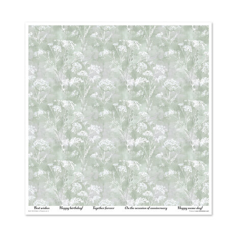 ITD Collection Written in Flowers vol.2 12x12 Inch Paper Pad (SLS 109)