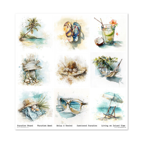 ITD Collection Tropical Dreams vol.2 12x12 Inch Paper Pad (SLS 111)