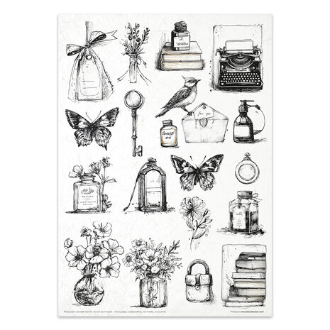 ITD Collection Crazy Animals A4 Rice Paper Set (RP 102)