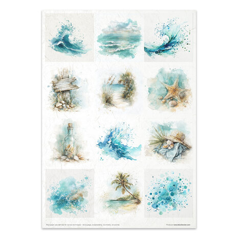 ITD Collection Tropical Dreams vol.2 A4 Rice Paper Set (RP 106)