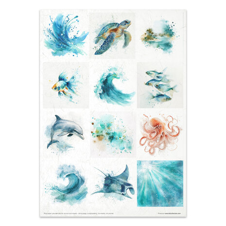 ITD Collection Tropical Dreams vol.2 A4 Rice Paper Set (RP 106)