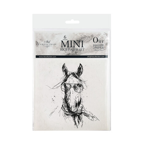 ITD Collection Animals 6x6 Inch Rice Paper Set (RSM 252)