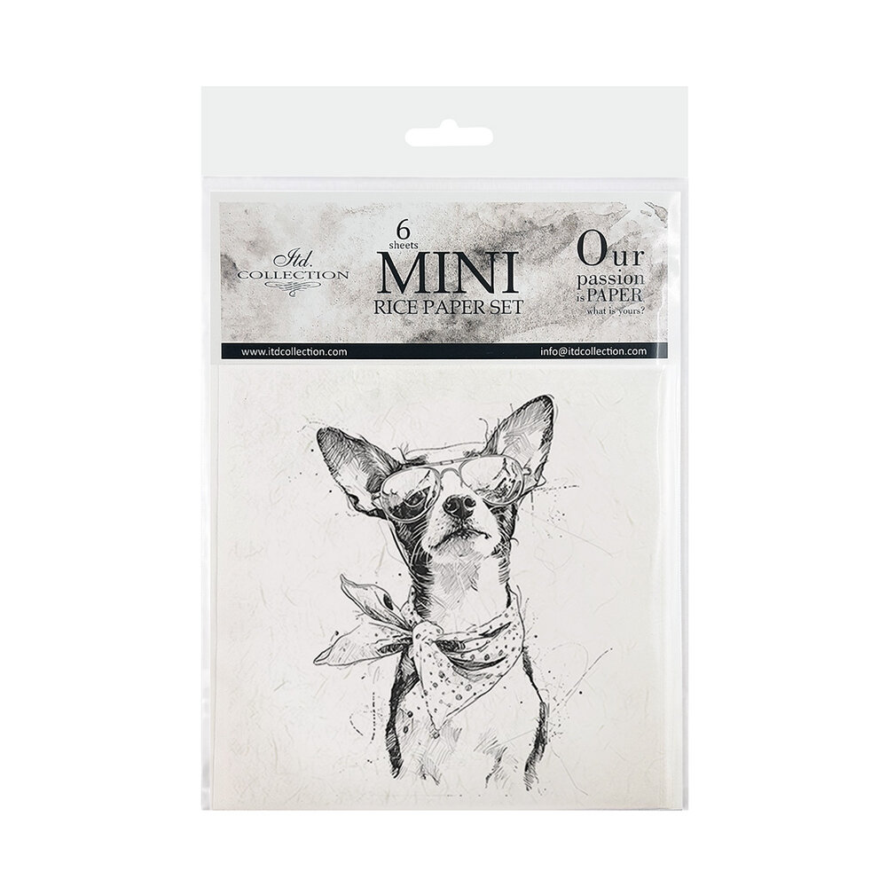 ITD Collection Animals 6x6 Inch Rice Paper Set (RSM 255)