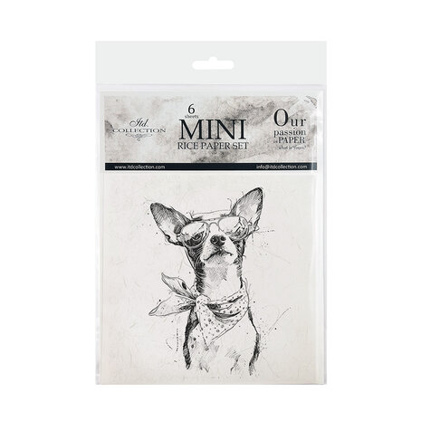 ITD Collection Animals 6x6 Inch Rice Paper Set (RSM 255)