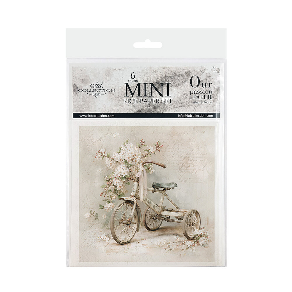 ITD Collection Written in Flowers 6x6 Inch Rice Paper Set (RSM 256)