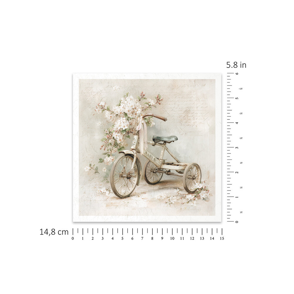 ITD Collection Written in Flowers 6x6 Inch Rice Paper Set (RSM 256)