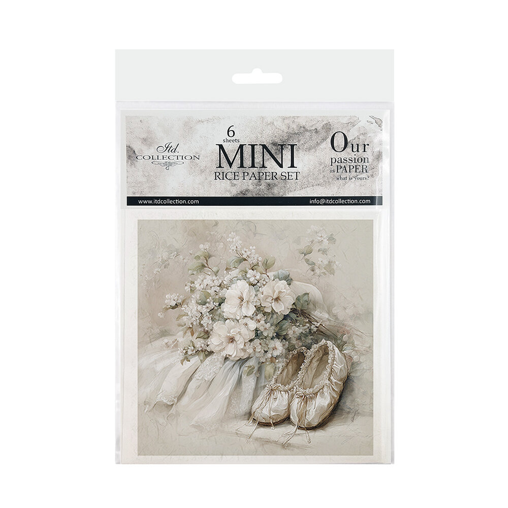 ITD Collection Written in Flowers 6x6 Inch Rice Paper Set (RSM 257)