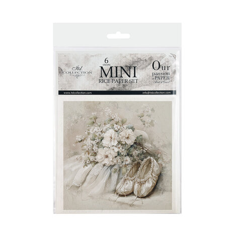 ITD Collection Written in Flowers 6x6 Inch Rice Paper Set (RSM 257)