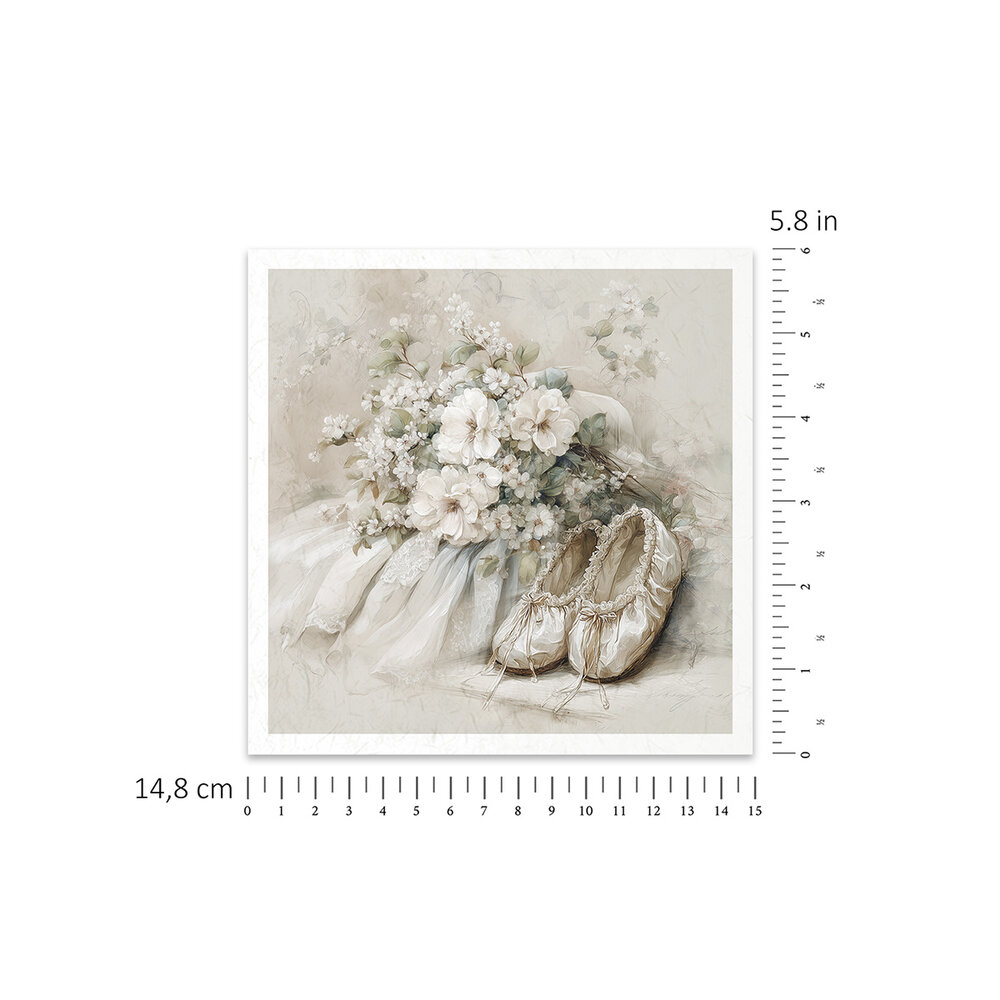 ITD Collection Written in Flowers 6x6 Inch Rice Paper Set (RSM 257)