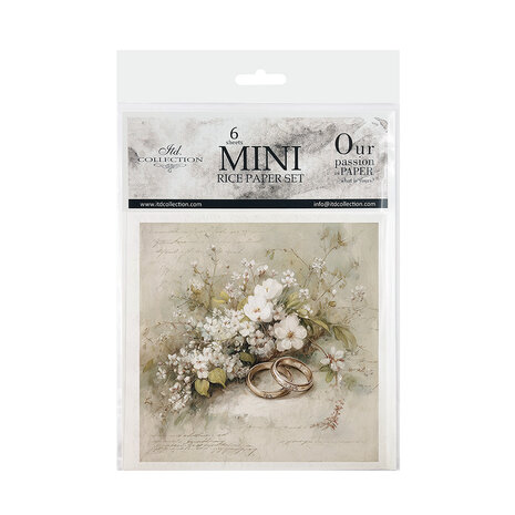 ITD Collection Written in Flowers 6x6 Inch Rice Paper Set (RSM 258)