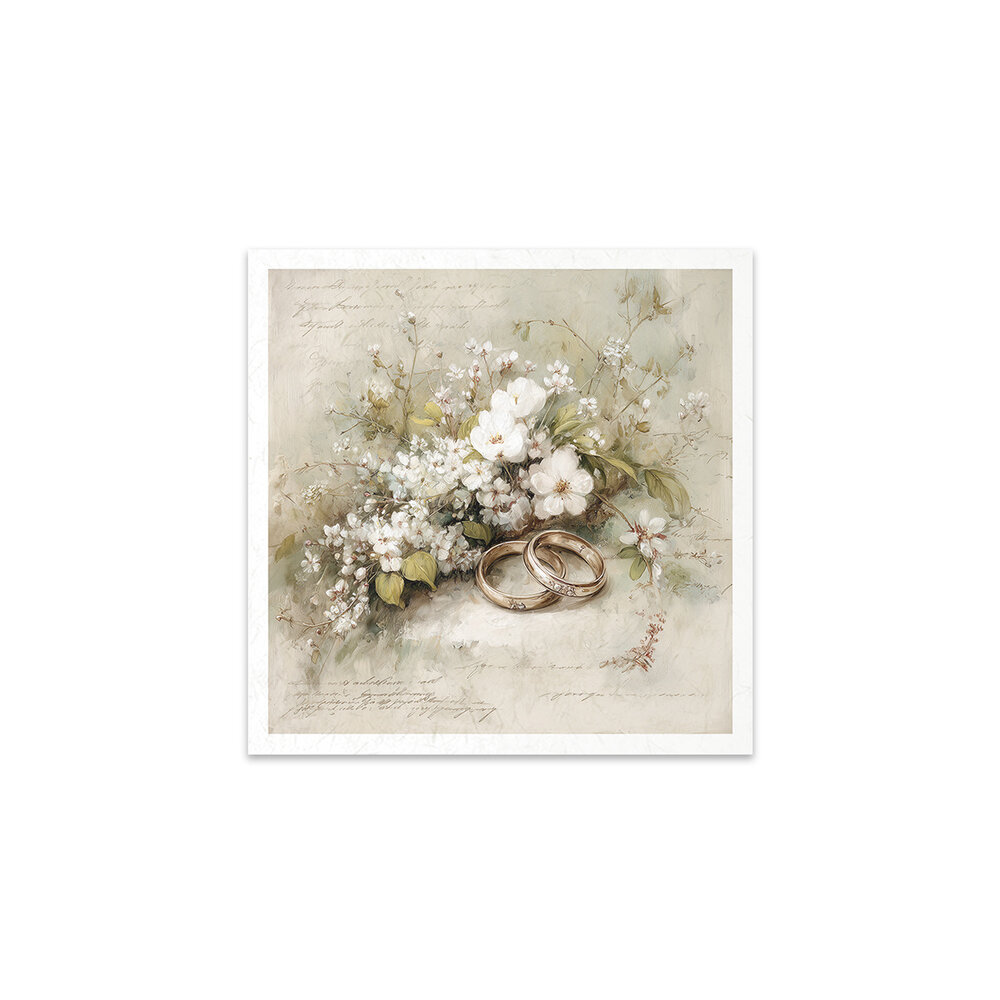 ITD Collection Written in Flowers 6x6 Inch Rice Paper Set (RSM 258)