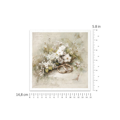 ITD Collection Written in Flowers 6x6 Inch Rice Paper Set (RSM 258)