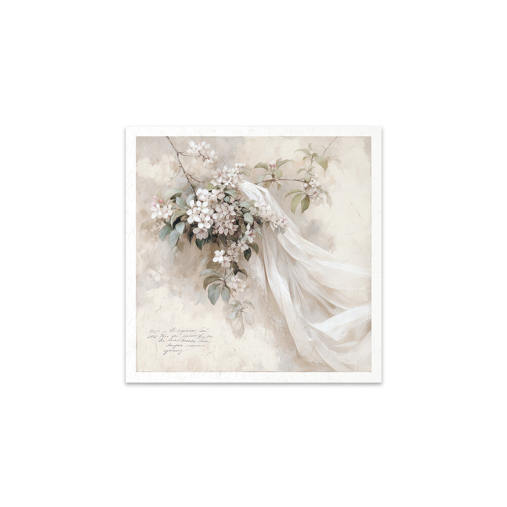 ITD Collection Written in Flowers 6x6 Inch Rice Paper Set (RSM 258)
