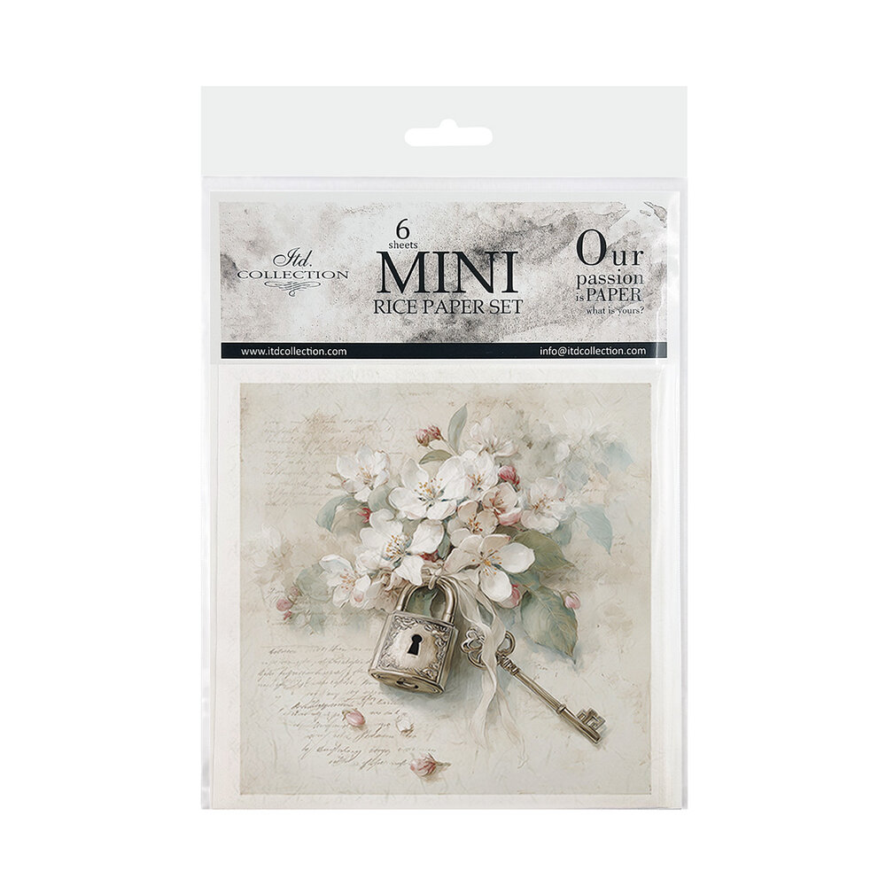ITD Collection Written in Flowers 6x6 Inch Rice Paper Set (RSM 259)