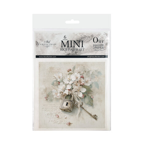 ITD Collection Written in Flowers 6x6 Inch Rice Paper Set (RSM 259)