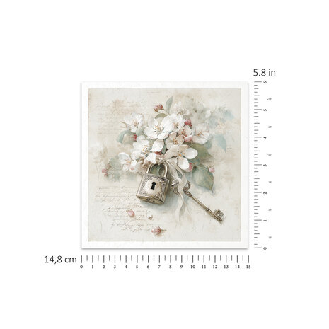 ITD Collection Written in Flowers 6x6 Inch Rice Paper Set (RSM 259)