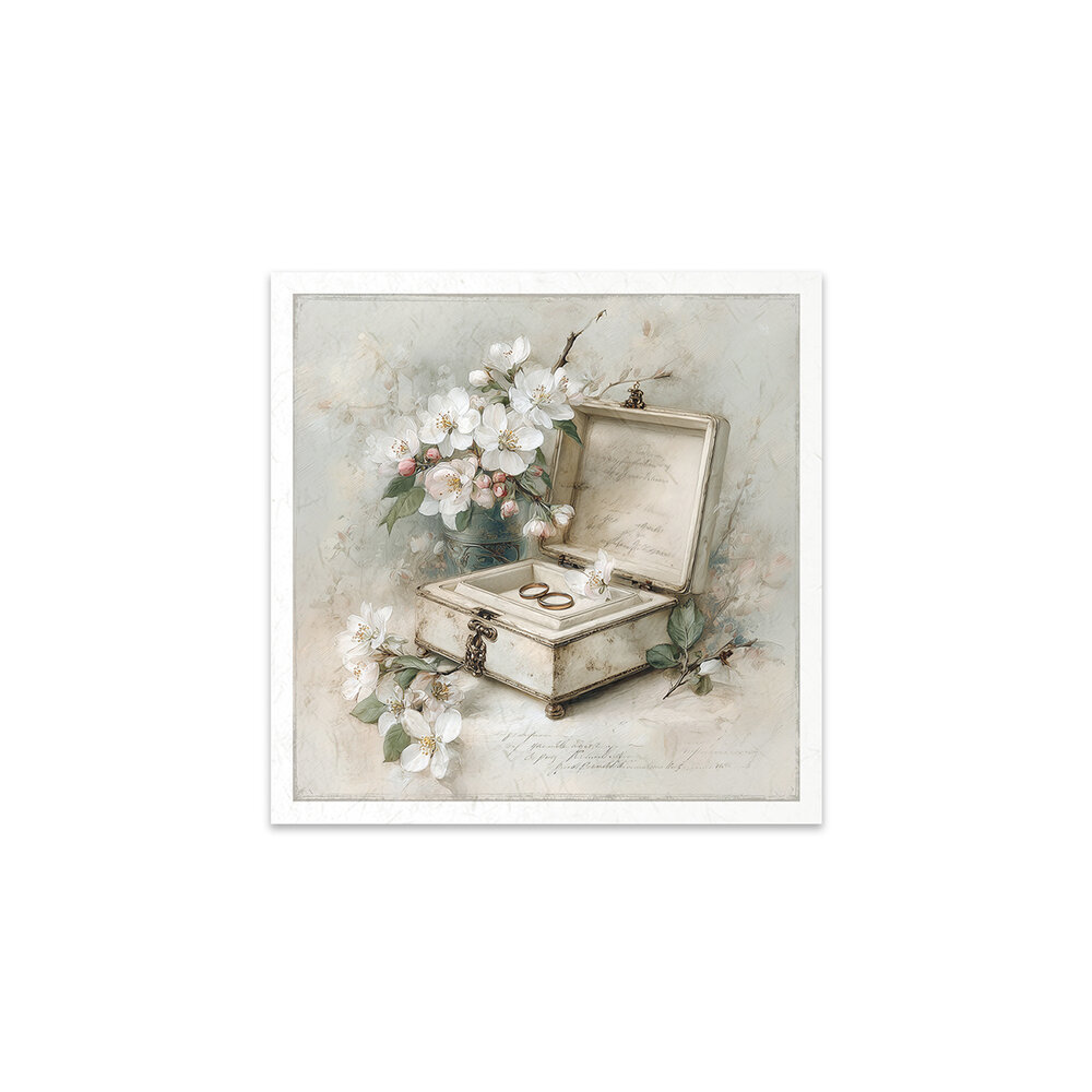ITD Collection Written in Flowers 6x6 Inch Rice Paper Set (RSM 259)