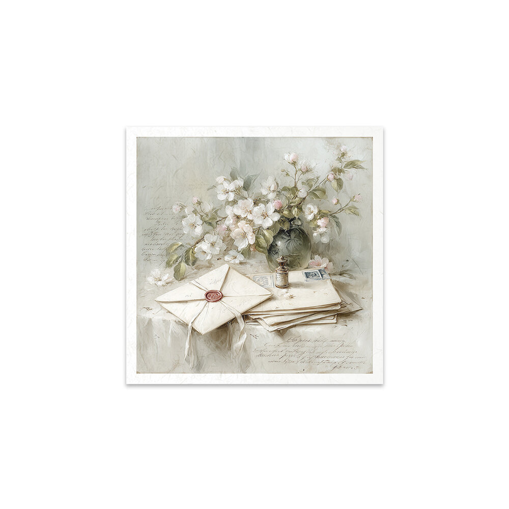 ITD Collection Written in Flowers 6x6 Inch Rice Paper Set (RSM 259)